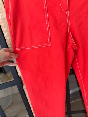 ASOS straight leg pants jeans high rise Monoprix Femme carpenter painter thumbnail 4