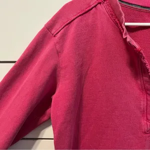 Pilcro Pink Oversized Split-Hem Tunic Top Shirt Sweatshirt thumbnail 5