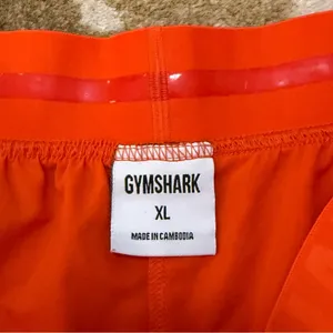 Gymshark orange elastic waist athletic shorts women’s size XL thumbnail 7
