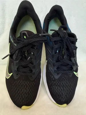Nike Air Zoom Winflo 7 Black Vapor Green Running Shoes Women’s 6 thumbnail 5