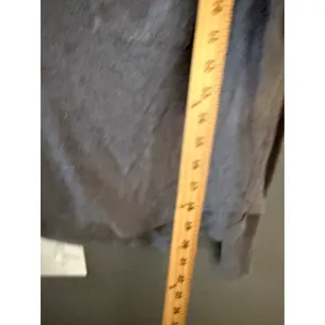 Aerie Gray Waffle Knit Thermal Long Sleeve V-Neck Pocket Top XS Relaxed‎ Fit thumbnail 6