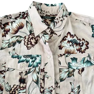 Lauren Ralph Lauren Pale‎ Pink Floral Cotton Button Down Shirt Delicate Feminine thumbnail 3