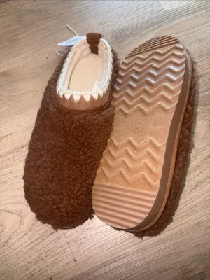 Auden Brown Fuzzy Sherpa-Lined Mules thumbnail 7