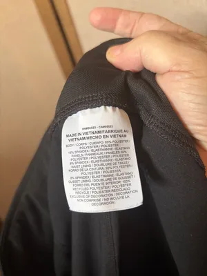 Nike Black Leggings with White Swoosh Large thumbnail 4