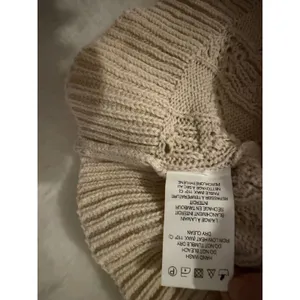 Deluc Cream Cable Knit Ruffle Sleeveless Sweater‎ Top Vest Beige Small 9297D thumbnail 3