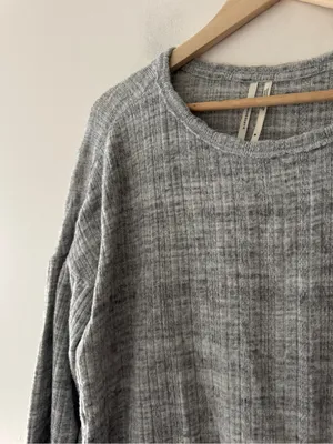 Anthropologie Women's Long Sleeve Drop Shoulder Cinched Hem Pullover Sweater thumbnail 4