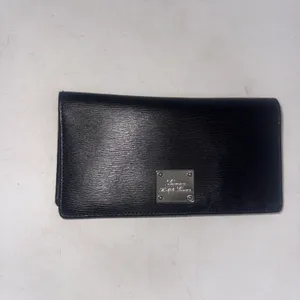 Lauren Ralph Lauren Sloan Sleek Street Slim‎ Bifold Designer Wallet Black Snap thumbnail 3