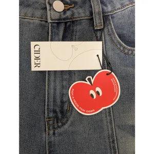 Cider Mid Rise Star Pattern Wide Leg Jeans Womens Small Denim Pants Streetwear thumbnail 4