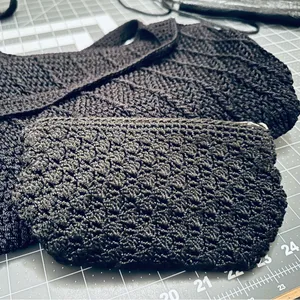 The Sak Crochet Purse Set - Black in Like New Condition thumbnail 1