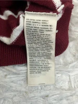 Abercrombie & Fitch Striped Crewneck burgundy Sweater Y2K vintage woman’s S thumbnail 6