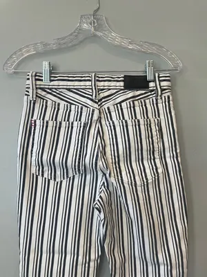 Black and White Vertical Stripe jeans bdg brand like new thumbnail 4
