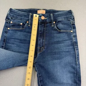 Mother The Stunner Step Fray High Rise Skinny Jeans Dark Wash Size 26 thumbnail 7
