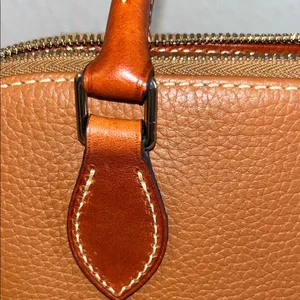 Dooney & Bourke Brown Leather Satchel used good condition thumbnail 8