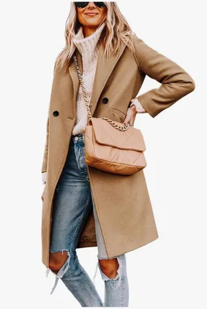 Amazon pea coat tan jacket  thumbnail 1