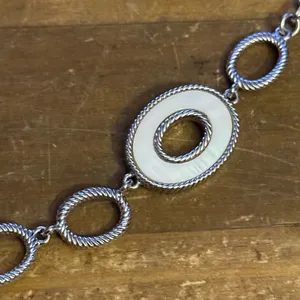 Lia Sophia Coast to Coast mother of pearl necklace thumbnail 3