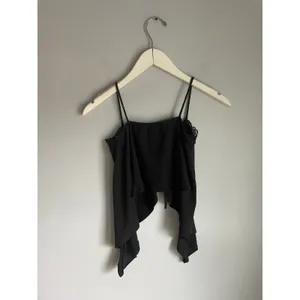 One By One Black Lace Trim‎ Tank Top Y2K Whimsigoth Witchy Size Small Flowy Club thumbnail 5