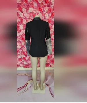 Front closure blazer(XL Black thumbnail 2