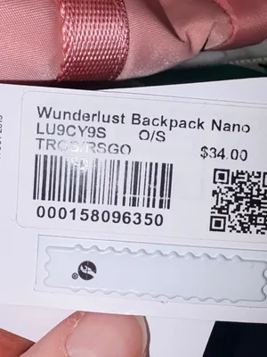 Lululemon Wunderlust Nano Backpack New With Tags SOLD OUT Tea Rose and Gold thumbnail 7