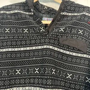Jachs Cabin Collection Black Women Fleece Pullover Sweater Size Large EUC thumbnail 3
