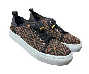 🖤✨ Antonio‎ Melani Carson Jacquard Platform Sneakers Women’s 6.5 Geometric ✨🖤 thumbnail 1
