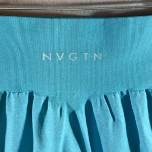 595 | NVGTN Aqua Blue Seamless‎ High Rise Jogger Leggings Womens Medium thumbnail 5