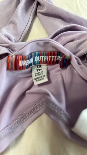 Urban Outfitters Purple Cross Neck Top thumbnail 3
