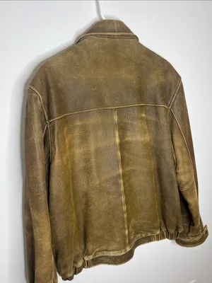 Vintage IZOD soft leather bomber jacket thumbnail 7