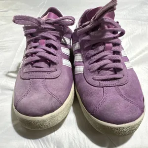 Adidas Gazelle Originals OG Pink Purple Suede M Size 5 thumbnail 2