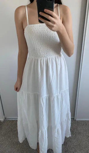 White Maxi Sundress thumbnail 1