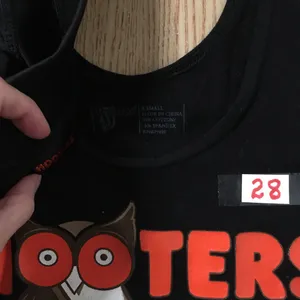B64 #28 Womens Hooters Girl Uniform Tank Top & Shorts Black Size Xs/Xxs thumbnail 5
