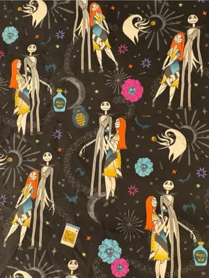 Disney Nightmare Before Christmas Scrub Top 3X Jack Sally Halloween Scrubstar thumbnail 6