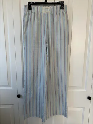 Pacsun Outer Banks Beachcomber Linen Boxer Pants Blue Stripe XS thumbnail 5