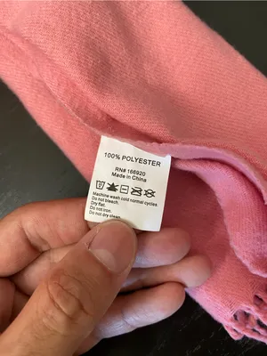 Pink Women's Fringe Scarf - Unbranded thumbnail 2