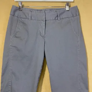 Daisy Fuentes Capri Pants Womens 6P Moonstone Gray Blue Cropped Stretch‎ EUC thumbnail 3