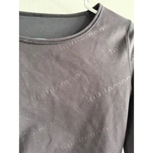 Lululemon Wunder Train Crop Long Sleeve Emboss Crop Top Womens Small Activewea thumbnail 3