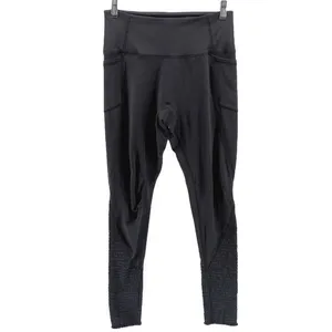Free People Movement Black Ruched Hem Yoga Dance Leggings Athletic Comfort M thumbnail 2