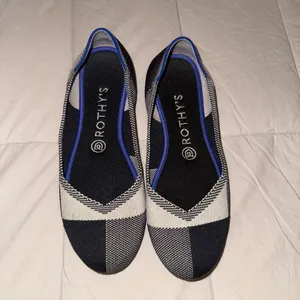 Rothy's Black and Gray Slip-On Flats thumbnail 2