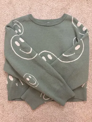 Altar'd State Smiley Face Sweater thumbnail 1