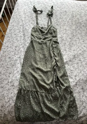 Abercrombie & fitch midi polka dot dress thumbnail 1