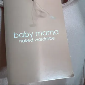 Baby Mama X Naked Wardrobe NWT Maternity Peach Pink Bodycon Soft‎ Dress thumbnail 7