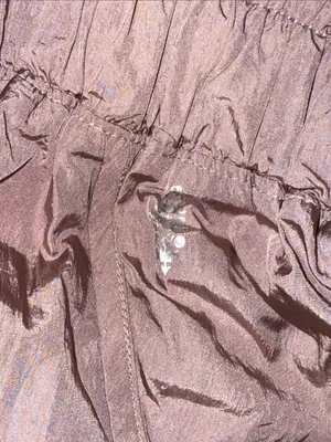 FREE PEOPLE The Way Home Moonligt Mauve Pink Smocked High-Waist Shorts Medium thumbnail 4