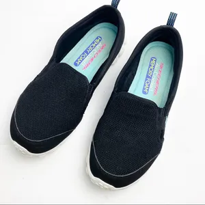 SKECHERS Black Air Cooled Memory Foam Lightweight Slip On Shoes, Size 9 Casual thumbnail 8