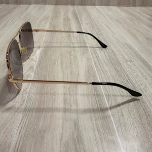 Quay Australia‎ Stop and Stare Gold Aviator Sunglasses Purple Gradient Lens 126 thumbnail 2