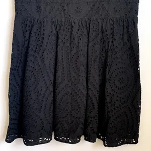Ryegrass Sz XL Eyelet Ruffle Mini Dress‎ Black Coquette Feminine 100% Cotton thumbnail 6