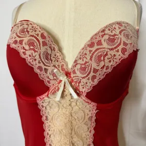 Native Intimates Red Lace Bustier Camisole Bra Top Lingerie 42C thumbnail 2