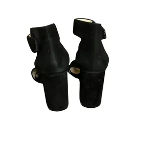 Jeffrey Campbell Lindsay Black Suede Heeled Sandals With Ankle Strap 5 Classic thumbnail 2