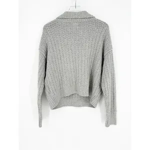 Free People Colorado 1/2 Zip Pullover Sweater Women's S‎ Gray Cozy thumbnail 3