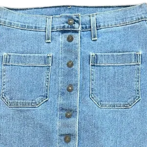 Levi's Button Front Y2K Denim Jean Skirt‎ Size 26 thumbnail 2