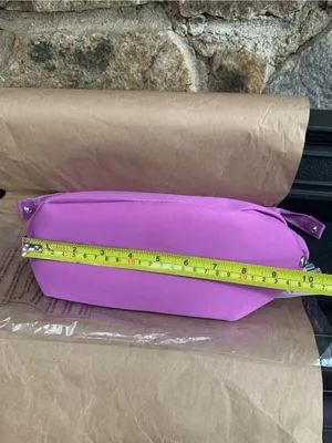 Free People Beauty & Wellness Makeup Bag Purple Zipper Cosmetic Travel Pouch thumbnail 3