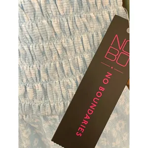 No Boundaries Blue Baby Flower Smocked Baby Doll Top XXL thumbnail 8